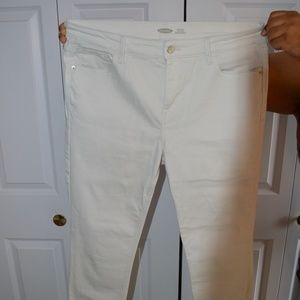 Old Navy White Skinny Jeans Size 16